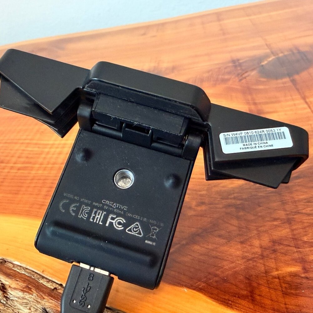 Creative Blaster X Senz 3D Deep Sensing Web Camera with Cable "Tested & Works" - Picture 5 of 8